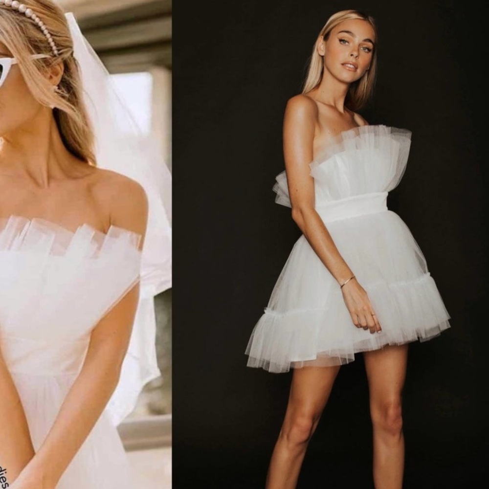 Katie May Ellee Mini Dress in Ivory